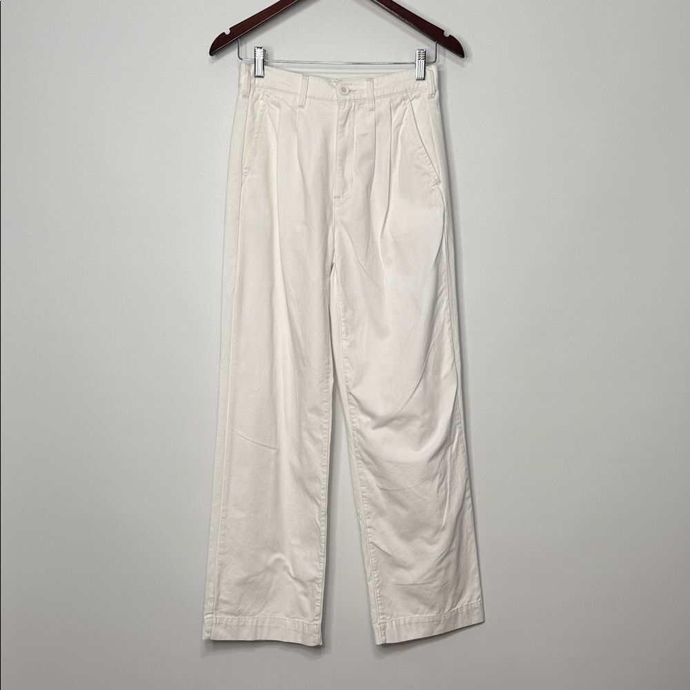 PISTOLA Ellery High Rise Wide Leg Trouser in Alabaster Size 26
